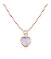 MOP Heart Silver Necklace SPE-5686